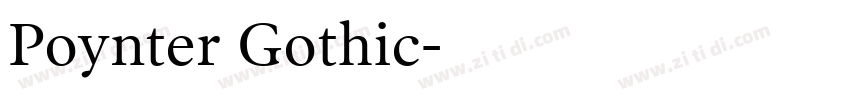 Poynter Gothic字体转换